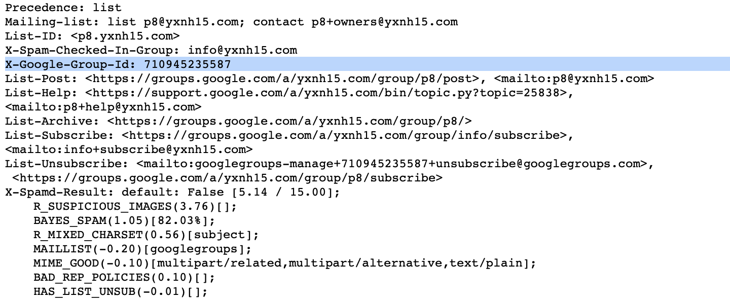 X-Google-Group-Id header in the example email